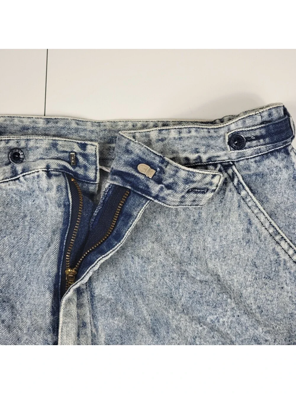 Vintage Nike Challenge Court Denim Shorts 90s Acid Wash Tennis Casual Wear